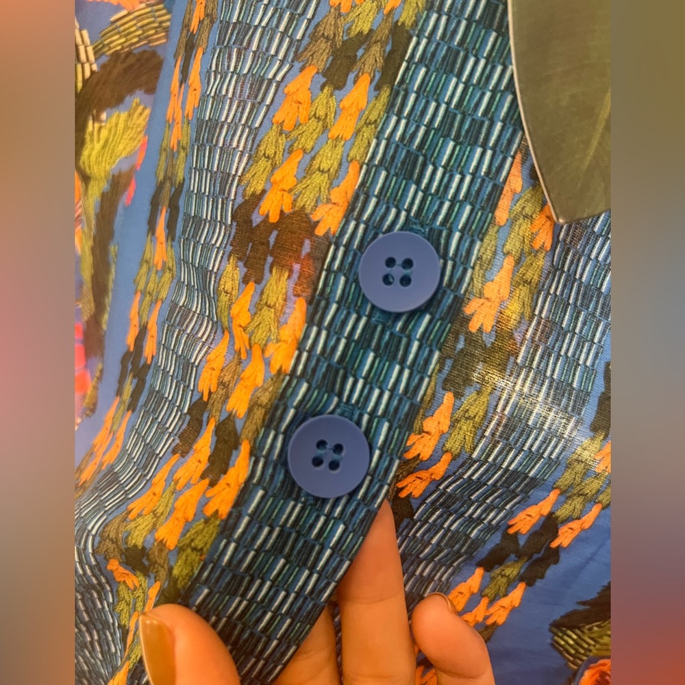FARM Rio Vibrant Floral Maxi Dress - Blue and Orange - Picture 6 of 10